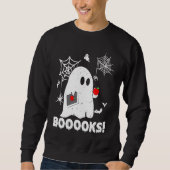 Sweatshirt Booooks Ghost Teacher  Halloween (Devant)
