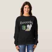 Sweatshirt Booooks Halloween Ghost Reader  Reading Boo Costum (Devant entier)