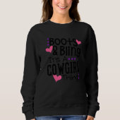 Sweatshirt Boots Bling C'Est Une Femme Chose Mignonne Pays D' (Devant)