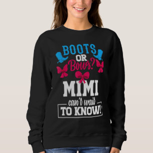Sweatshirt Boots Ou Bows Genre Revela Party Mimi Baby Announ