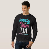 Sweatshirt Boots Ou Bows Tia Genre Révéler Grossesse Annonce (Devant entier)