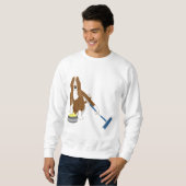 Sweatshirt Bordage de Basset Hound (Devant entier)