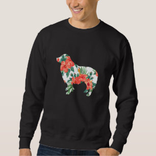 Sweatshirt Border Collie Aloha Chien Hawaïen