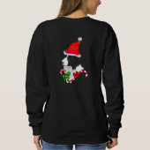 Sweatshirt Border Collie Noël Joyeux (Dos)