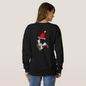 Sweatshirt Border Collie Noël Joyeux (Dos entier)