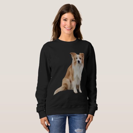 Sweatshirt Border Collie Red (Devant entier)