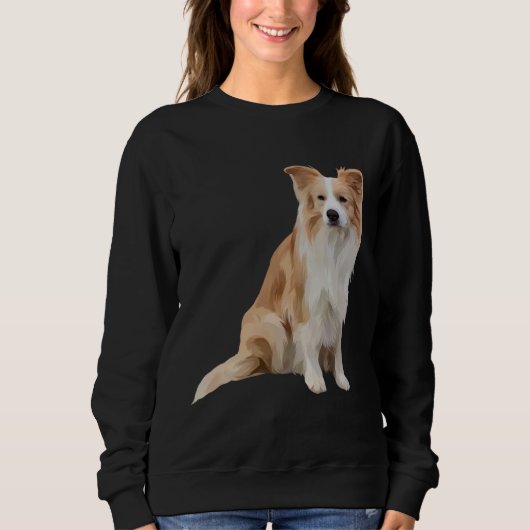 Sweatshirt Border Collie Red (Devant)