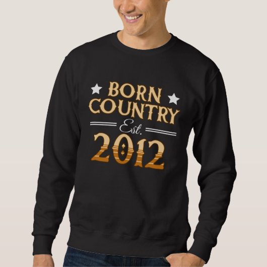 Sweatshirt Born Country Est 2012 (Devant)