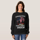 Sweatshirt Born German Roots Now A Proud Patriotic American C (Devant entier)