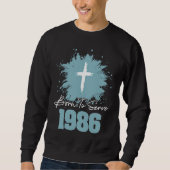 Sweatshirt Born To Serve 1986 (Devant)