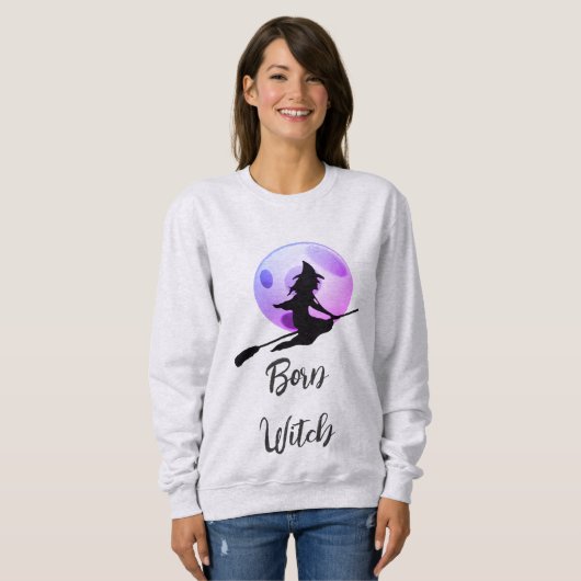 Sweatshirt Born Witch - Halloween (Devant entier)