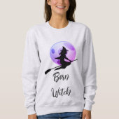 Sweatshirt Born Witch - Halloween (Devant)