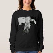 SWEATSHIRT BORZOI MEME LONG NOSE DOG (Devant)