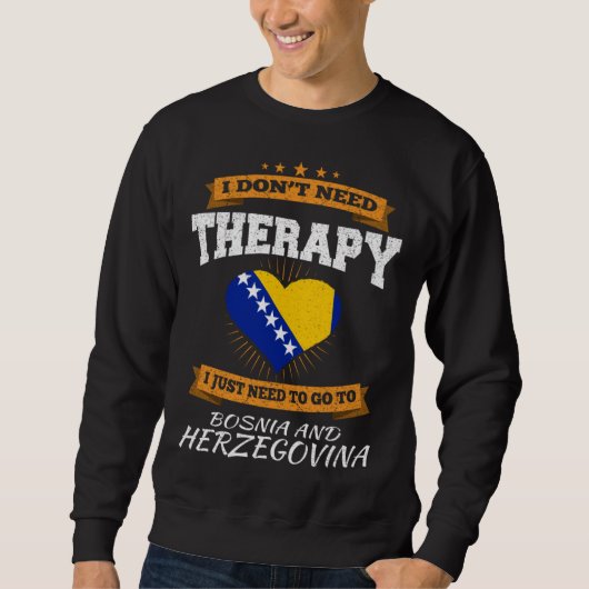 Sweatshirt Bosnian Flag I  Bosnian Vacatian  I  Bosnia (Devant)