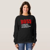 Sweatshirt Boss 1 Je suis toujours droite Boss (Devant entier)