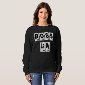 Sweatshirt Boss Lady Chimie Graphique périodique Lettre d'imp (Devant entier)
