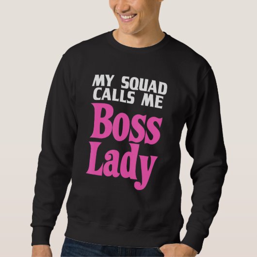 Sweatshirt Boss Lady For Women Girls Directrice Cool (Devant)