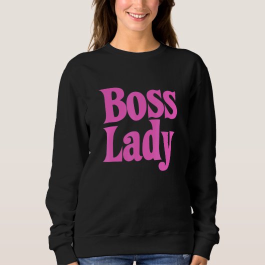 Sweatshirt Boss Lady For Women Girls Directrice Cool _2 (Devant)