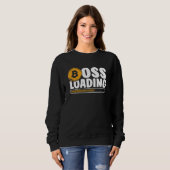 Sweatshirt Boss Loading Crypto Cryptocurrency Blockchain Bitc (Devant entier)