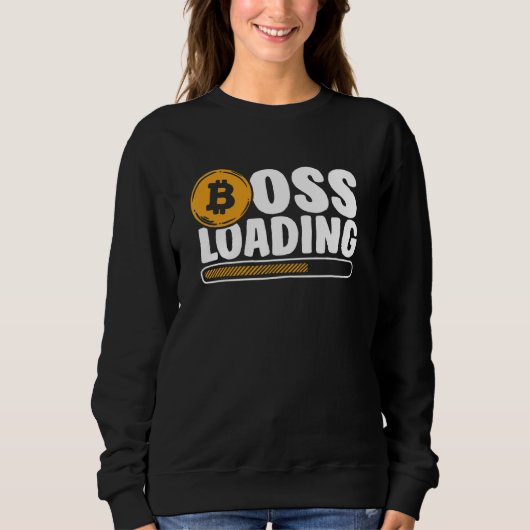 Sweatshirt Boss Loading Crypto Cryptocurrency Blockchain Bitc (Devant)