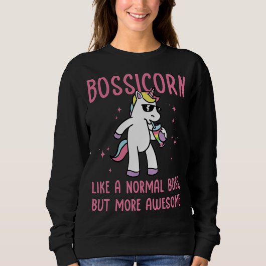 Sweatshirt Bossicorne Comme Un Patron Normal Mais Plus Génial (Devant)