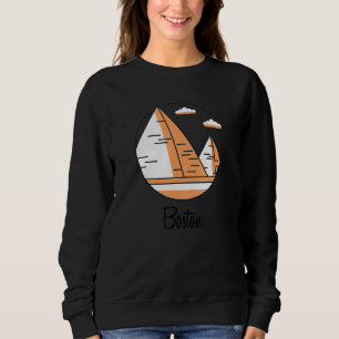 Sweatshirt Boston Massachusetts  Pyramide Mauvaise Géographie