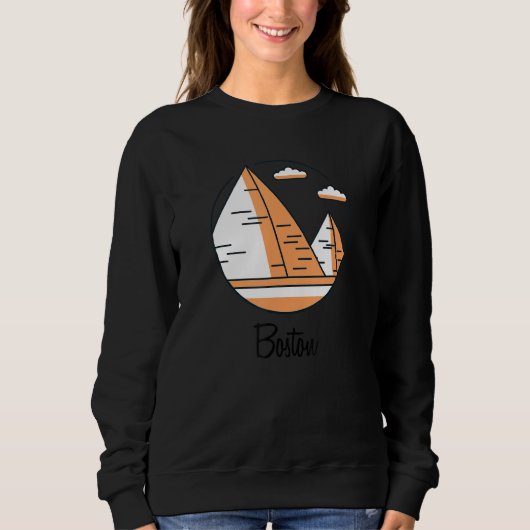 Sweatshirt Boston Massachusetts Pyramide Mauvaise Géographie (Devant)