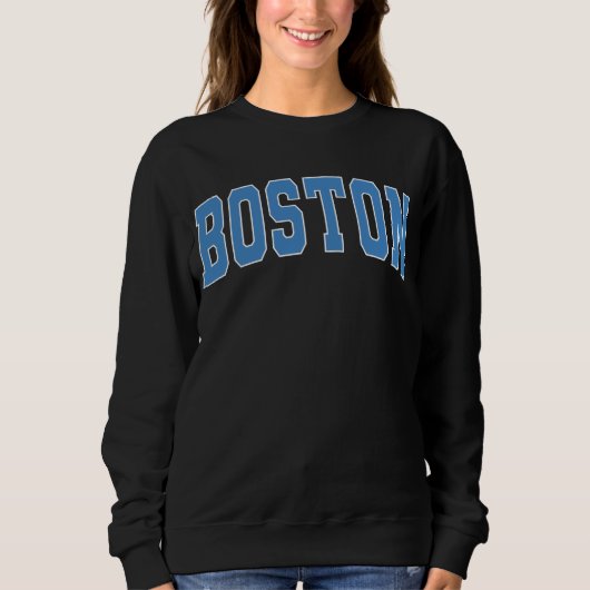 Sweatshirt Boston Massachusetts Vintage College Style Sweats (Devant)