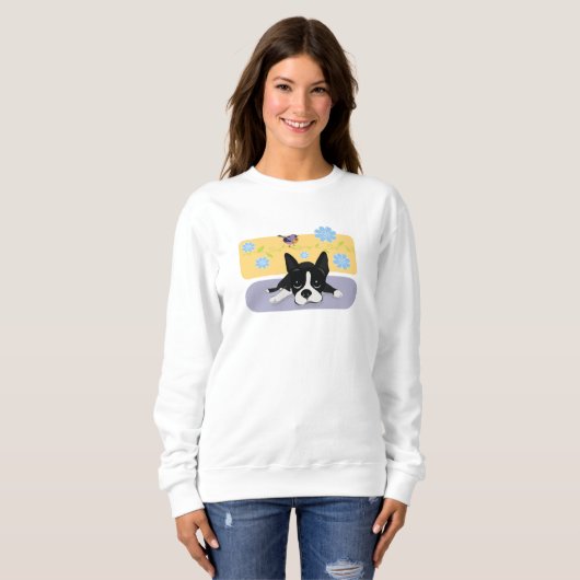 Sweatshirt Boston Terrier (Devant entier)