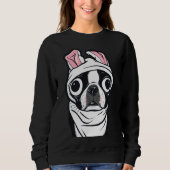 Sweatshirt Boston Terrier Bunny (Devant)
