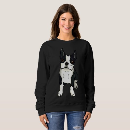 Sweatshirt Boston Terrier Classic (Devant entier)