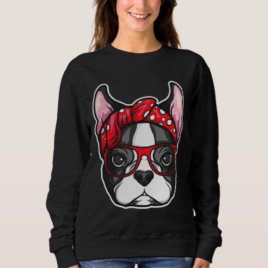 Sweatshirt Boston Terrier Dog Pet Dog  Mom (Devant)