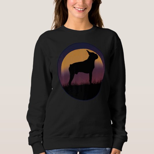 Sweatshirt Boston Terrier Dog Retro (Devant)
