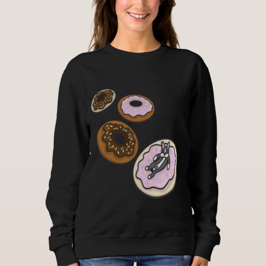 Sweatshirt Boston Terrier Et Donuts Boston Terrier Avec Don (Devant)