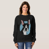 Sweatshirt Boston Terrier Love 157 (Devant entier)