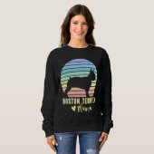 Sweatshirt Boston Terrier Mama Boston Terrier Chien Maman (Devant entier)