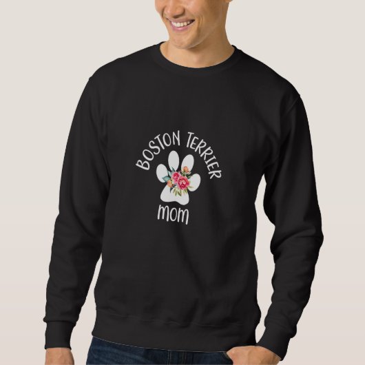 Sweatshirt Boston Terrier Maman (Devant)