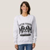 Sweatshirt Boston Terrier Maman mais beaucoup de femmes Glaci (Devant entier)