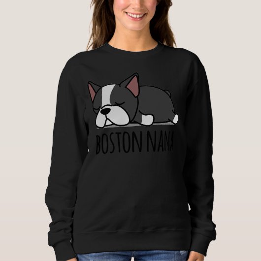 Sweatshirt Boston Terrier Nana Fabriqué (Devant)
