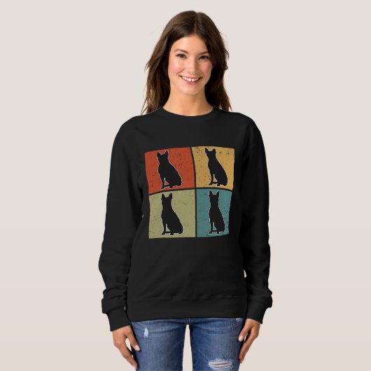 Sweatshirt Boston Terrier Vintage 3 (Devant entier)
