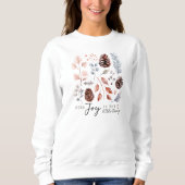 Sweatshirt Botanique D'Hiver Profitez Du Petit Peu (Devant)