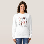 Sweatshirt Botanique D'Hiver Profitez Du Petit Peu (Devant entier)