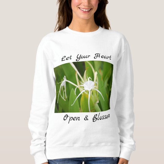 Sweatshirt botanique floral décoratif (Devant)