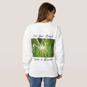 Sweatshirt botanique floral décoratif (Dos entier)