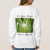 Sweatshirt botanique floral décoratif (Dos)