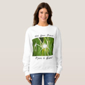 Sweatshirt botanique floral décoratif (Devant entier)