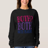 Sweatshirt Both Is Good  Bi Pride Butterfly LGBTQ  Bisexual (Devant)