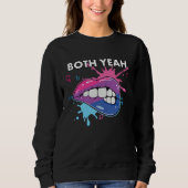 Sweatshirt Both Yeah Bi Bisexual Rainbow Pride Bisexuality LG (Devant)