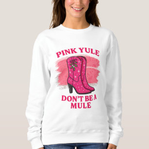 Sweatshirt Bottes de cowgirl de Noël