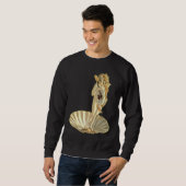 Sweatshirt Botticelli Venus With Electric Guitar Rock Guitari (Devant entier)